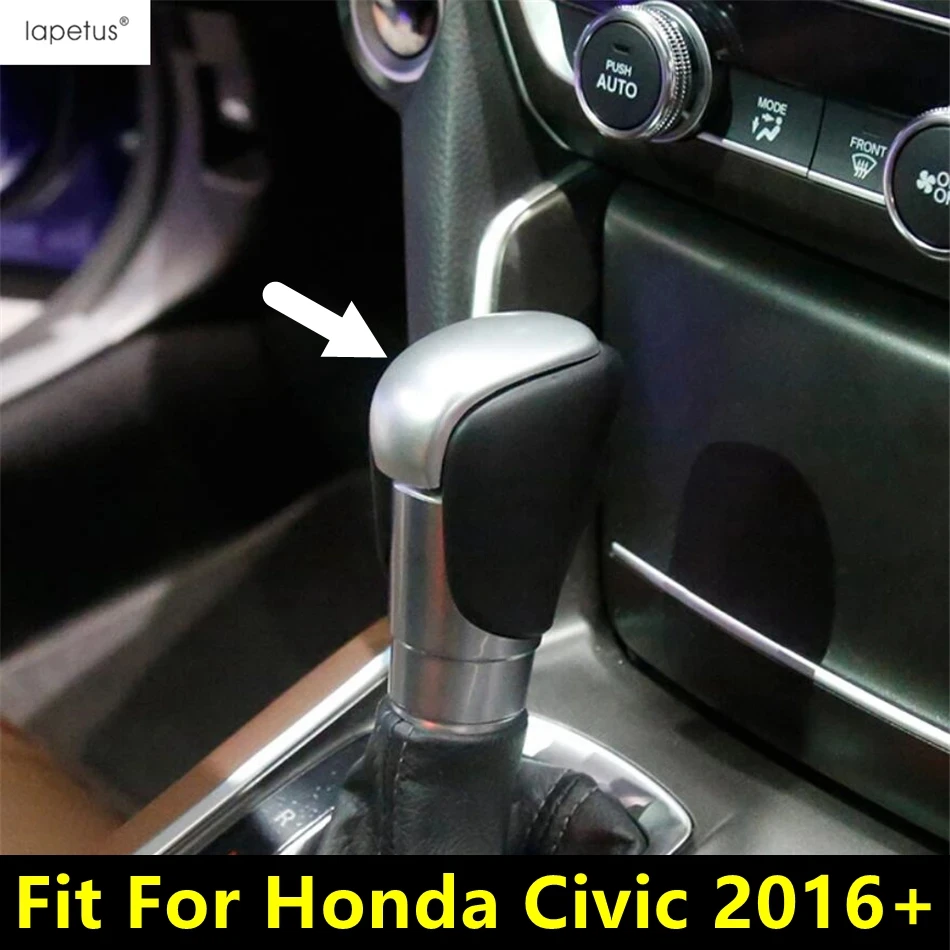 

Car Gear Shift Shifter Head Knob Decoration Cover Trim For Honda Civic 2016 - 2020 ABS Carbon Fiber / Matte Interior Accessories