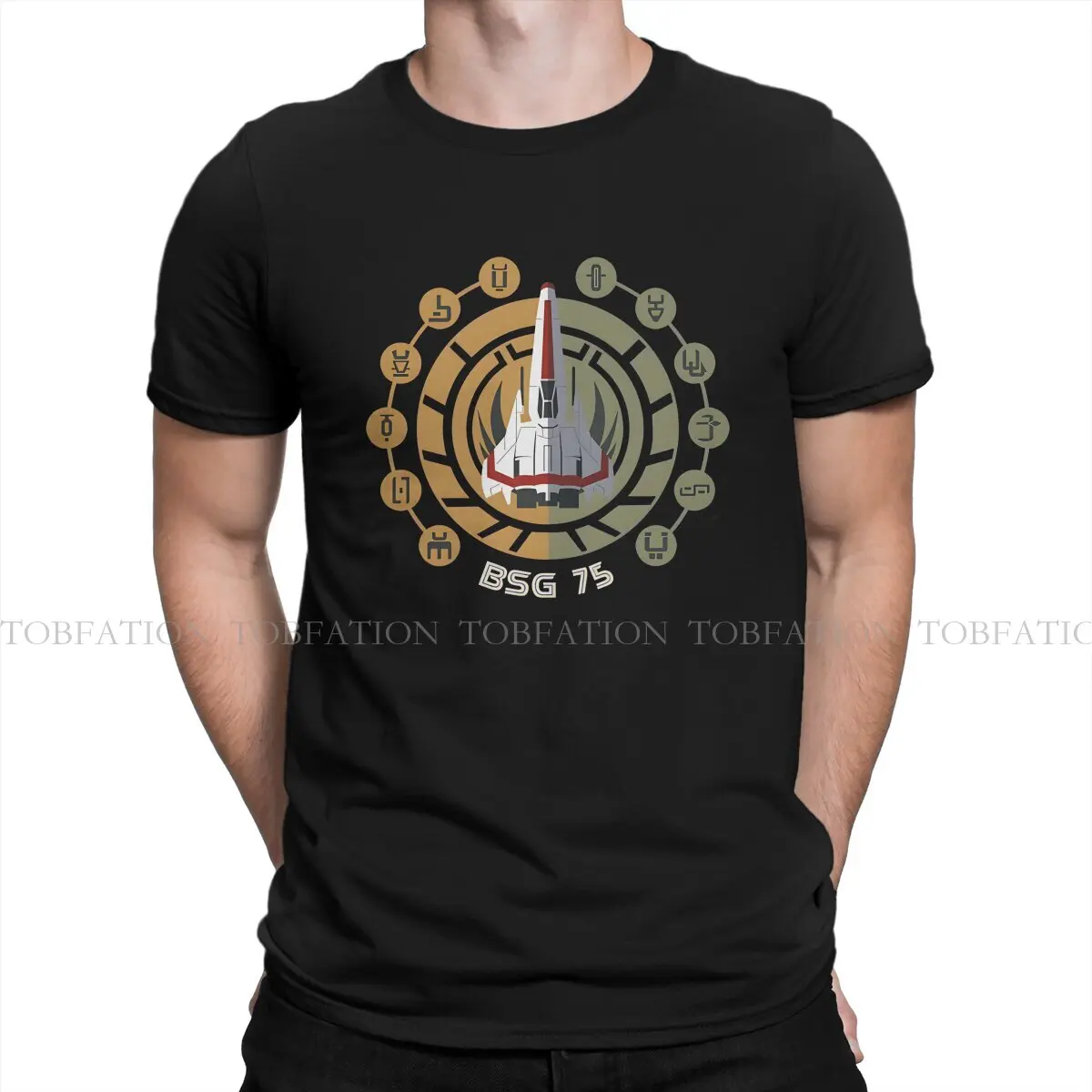 Battlestar Galactica Pure Cotton TShirt Twelve Colonies Basic T Shirt Oversized Men Clothes New Design Trendy