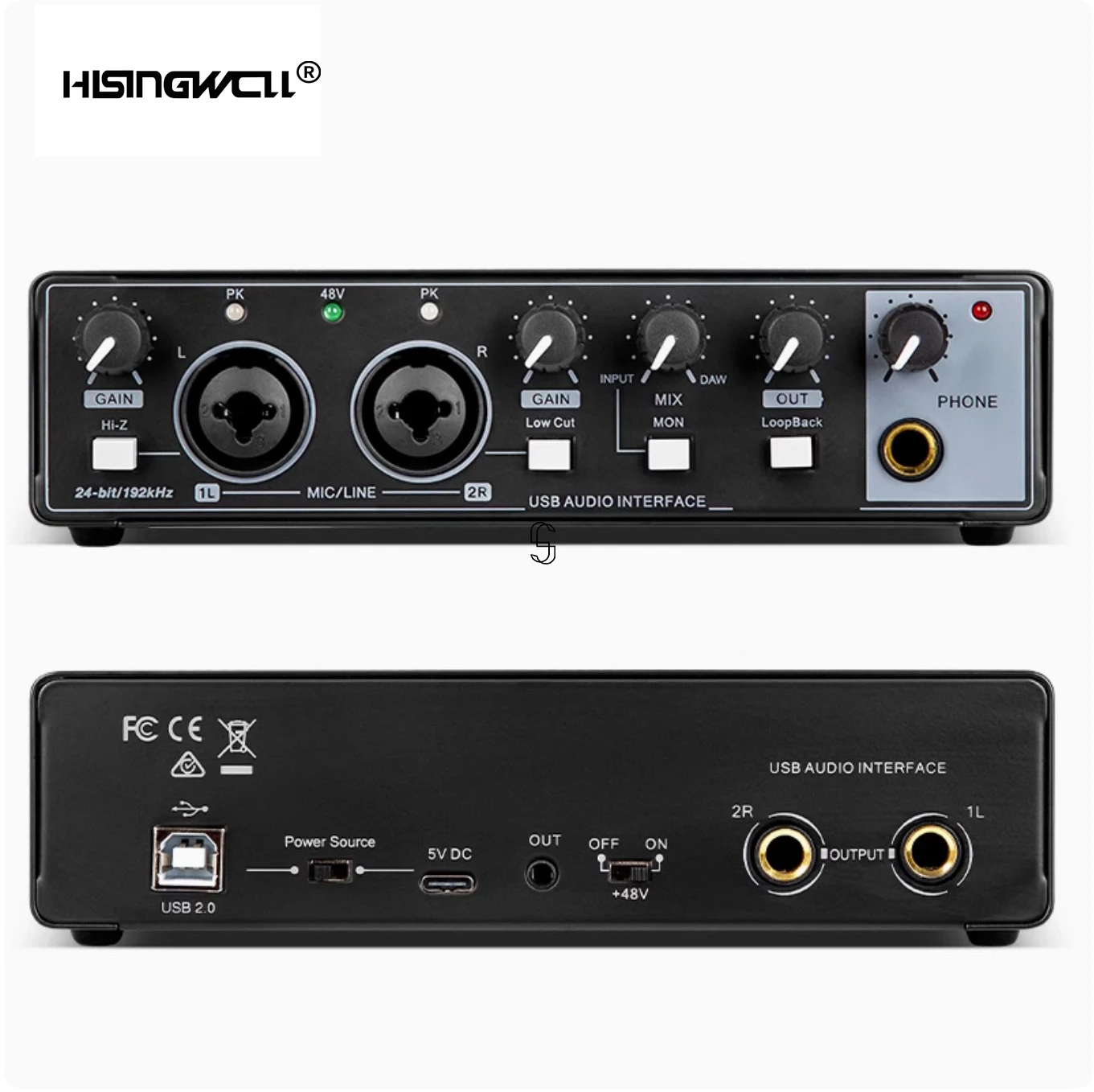 بطاقة صوت احترافية M22، وميكروفون استوديو، وواجهة صوت XLR، والكمبيوتر الصوتي، والبودكاست المباشر، والألعاب والغناء