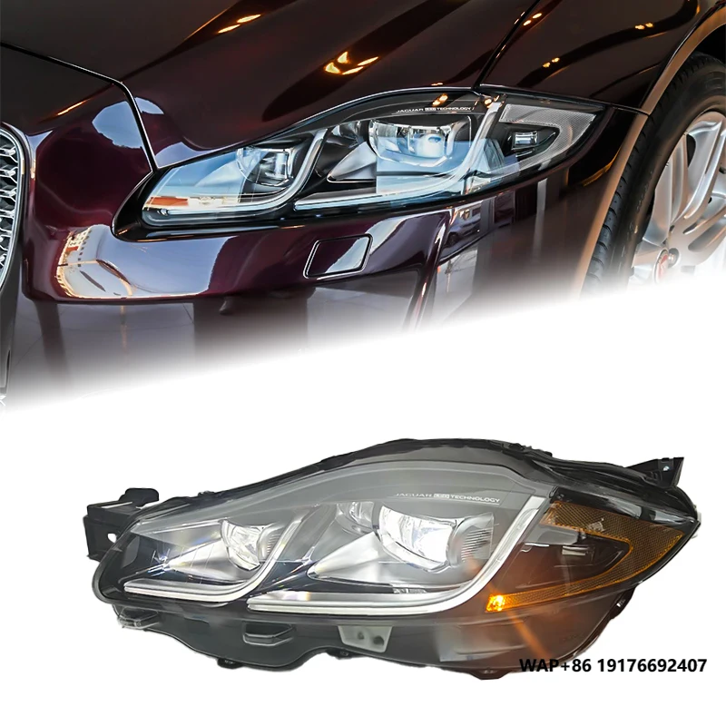 For Upgraded New LED American Version Follower Headlights Jaguar XJ2010-2019 6000k Color Temperature 12V Voltage Lighting Box