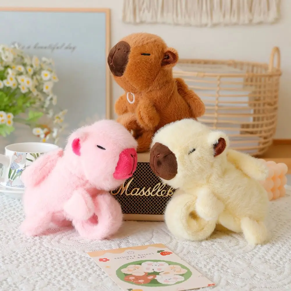 

Capybara Rodent Slap Bracelet Series Wings Trembling With Wings Plush Doll Slap Bracelet Pink Simulation