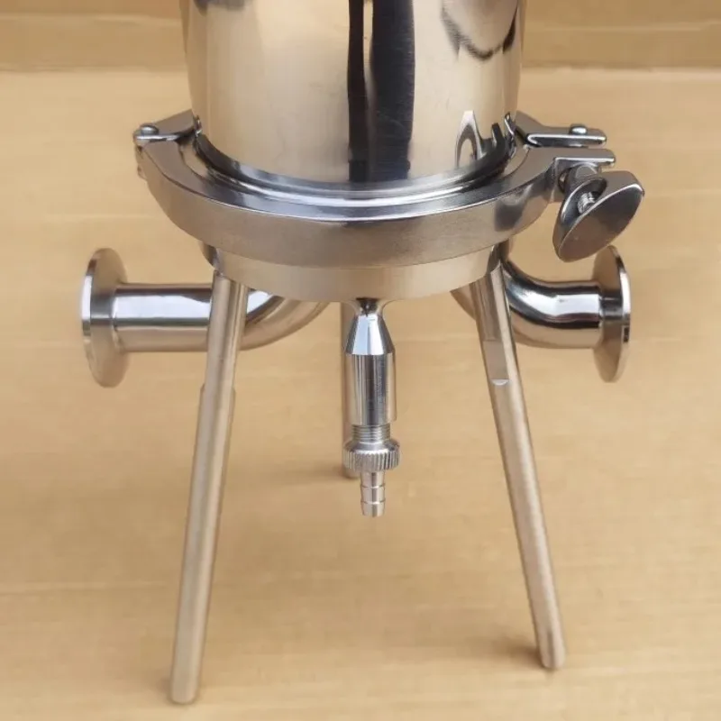 

10-дюймовый корпус картриджа фильтра для воды, санитарная нержавеющая сталь 316L для системы очистки воды