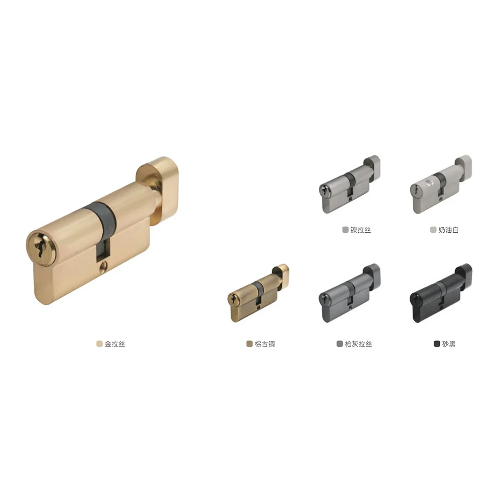 مقابض أبواب نقر صامتة مبسطة باب نار مضاد للصدأ لغرفة النوم والحمام والأجهزة المنزلية مع جسم قفل اسطوانة القفل