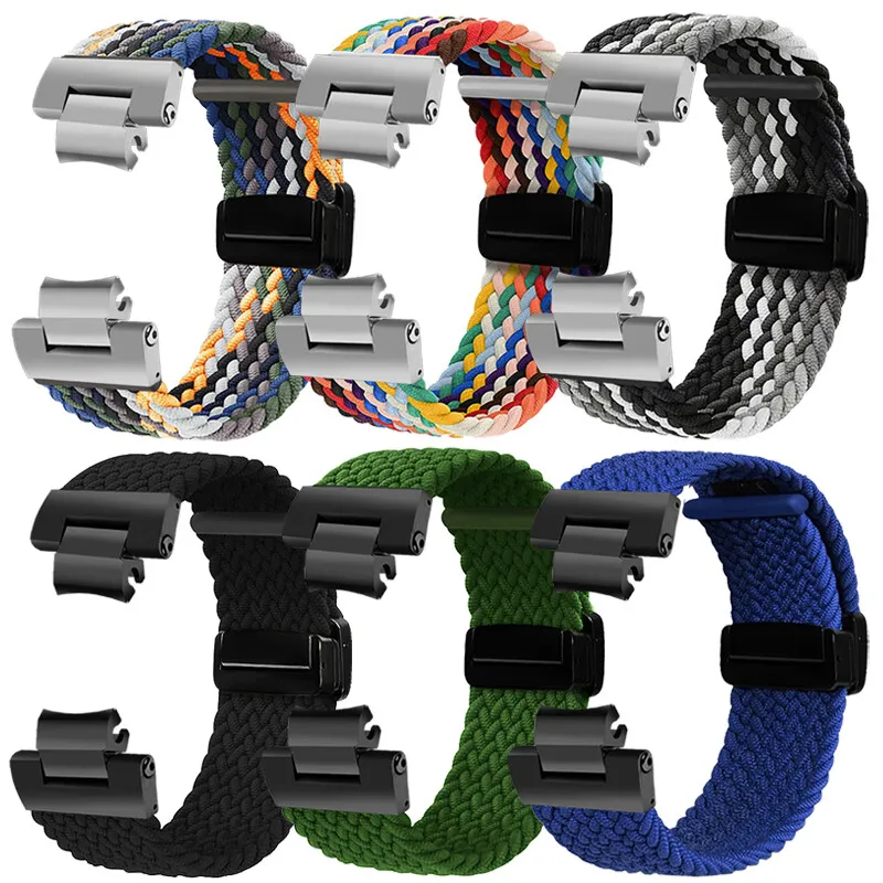 For Casio Watch 5672 MTG-B3000BD-1A2/D/B-1A Modified Magnetic Quick Release Braided Nylon Canvas Watchband men strap Accessories