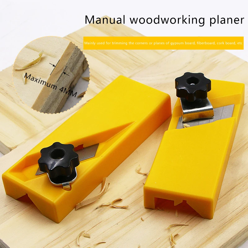 Woodworking Gypsum Board Planer Tool Flat Square Plane Drywall Edge Chamfer Hand Saw Box Hand Plasterboard Cutter Deburring Edge
