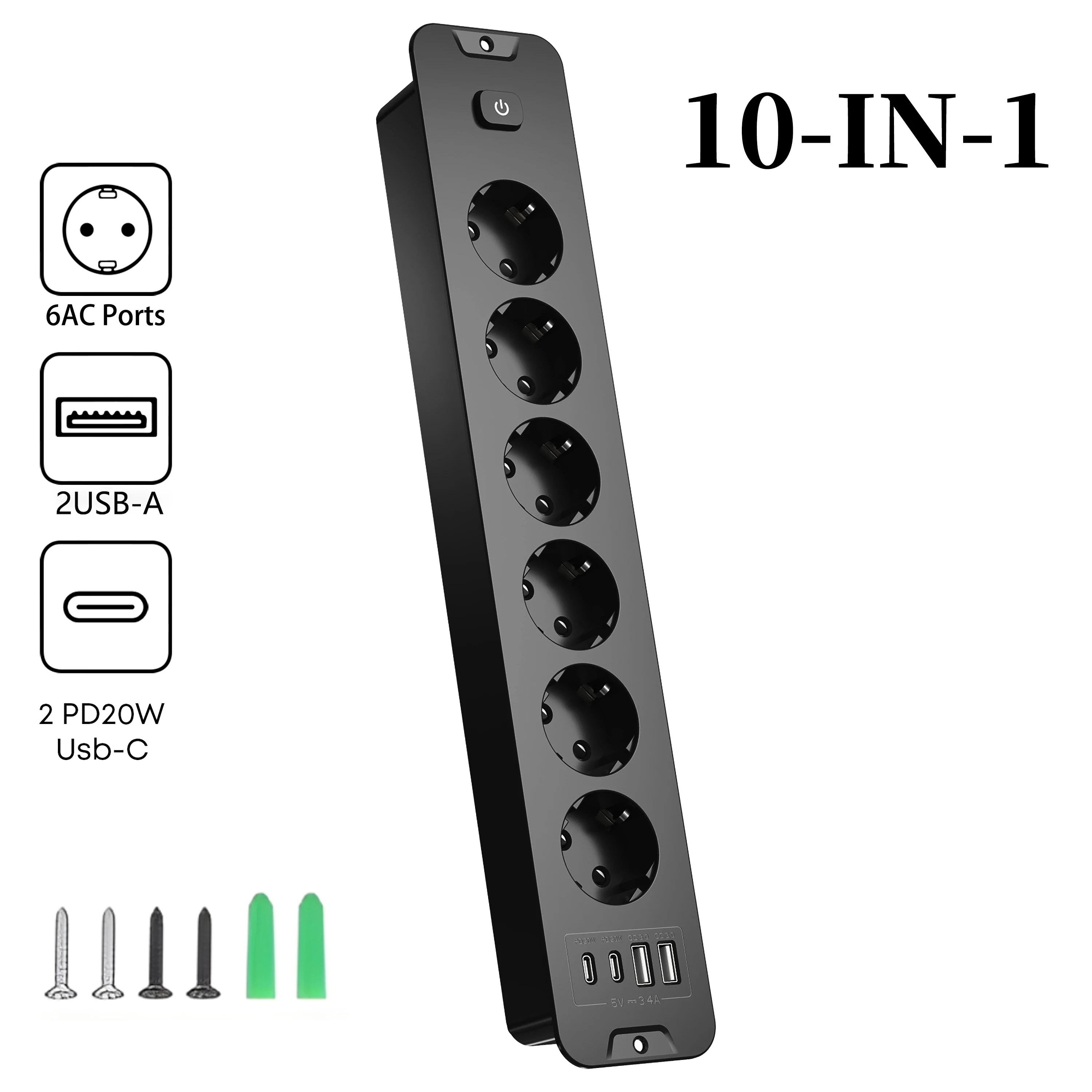 10-In-1 Multi-Outle…