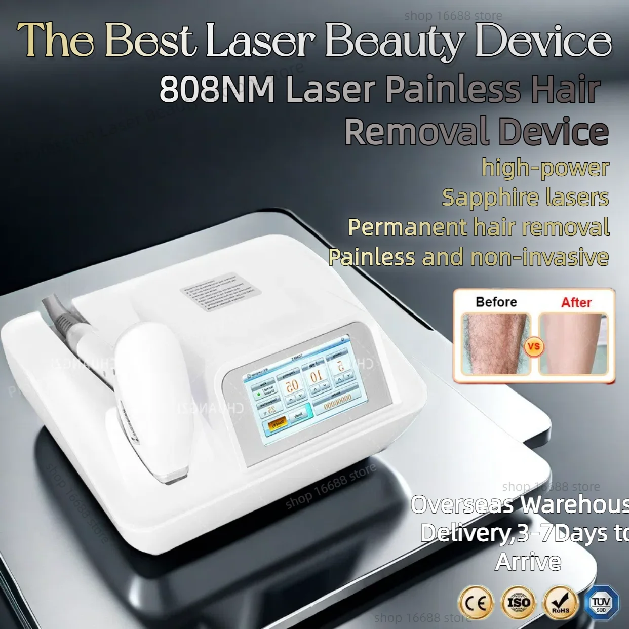 

808nm diode laser Achieve Smooth Skin Ice Platinum Diode Laser & Alexandrite Laser Hair Removal Systems