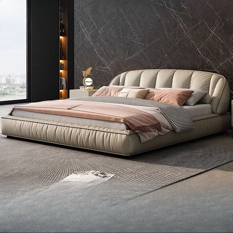 

Beauty Simple Bed European Design Modern Queen Bedroom Double Bed King Size Luxury Castle Sleeping Beliche Trendy Furniture