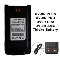 Baofeng UV-9R PRO Thicken Battery Suport Type-C Charge for Walkie Talkie UV9RPlus UV9RPRO UV9RERA UV9RAMG High Capacity Battery