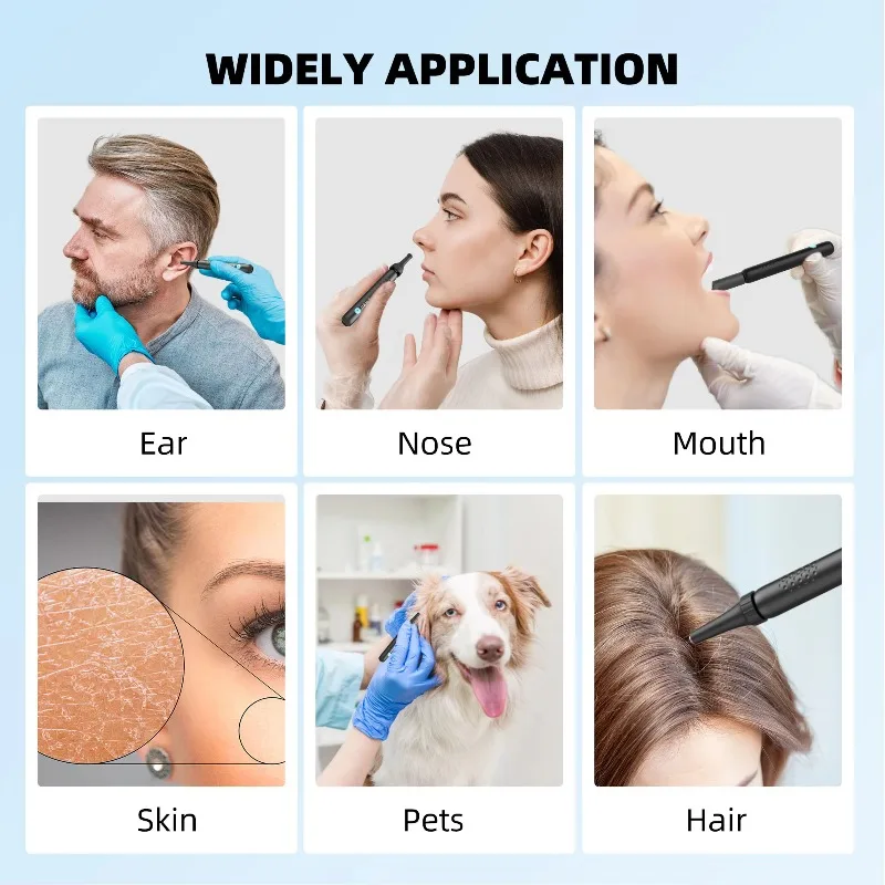 Soft & Safe Silicon Ear Wax Sticks Built-in WiFi Ear Camera Connects To Mobile Phone Effective Earpick for Removal