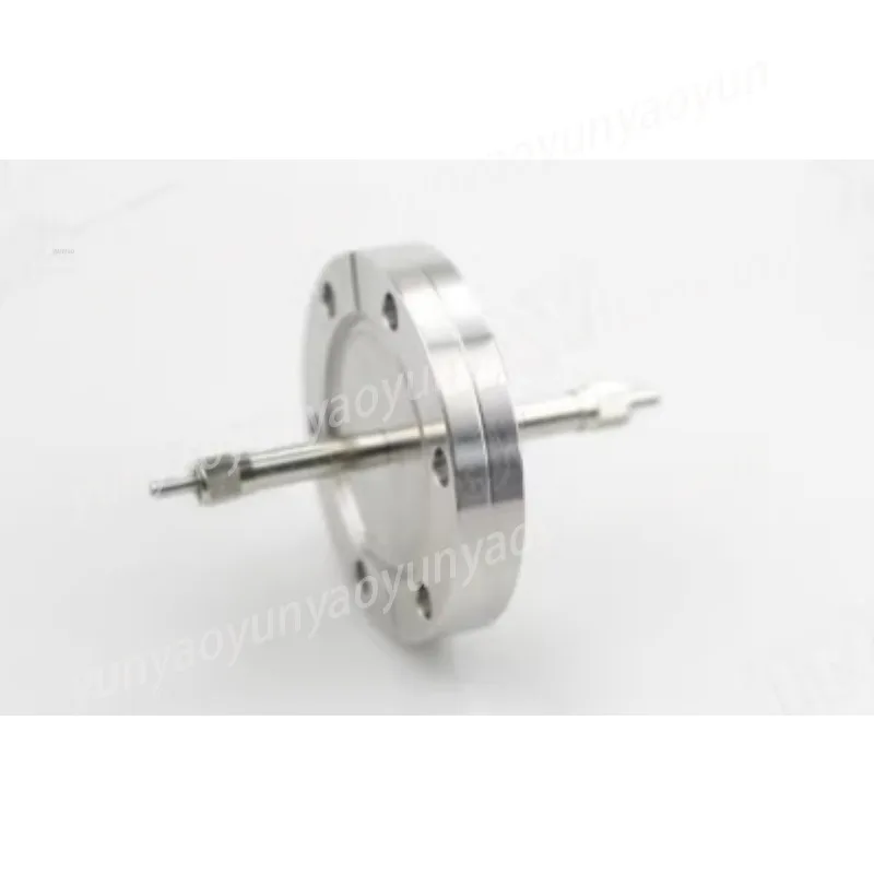 Hermetic Sealing CF35 Fiber Feedthrough Vacuum Flange, Optical Feed-through Part for High Precision Optical Experiment