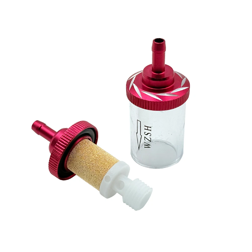 Universal 1/4" Inline Fuel Filter Copper Core Oil Filter 6mm For Motorcycle ATV Dirt Pit Bike Moped Scooter Bikes Lawn Mowers image 4
