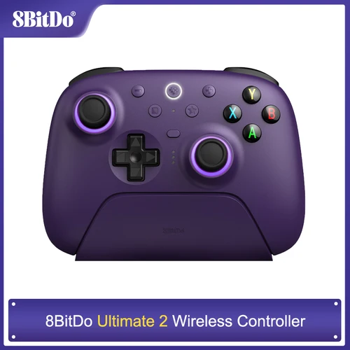 Imagen 1 del producto Controlador de joystick TMR inalámbrico 8BitDo Ultimate 2 con base de carga para PC, Windows 10, 11, Android