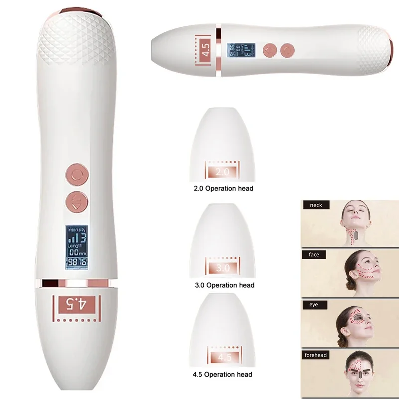 7D 미니 Hifu 초음파 장치 가정용 휴대용 얼굴 리프팅 마사지 주름 제거 노화 방지 피부 강화 아이 케어