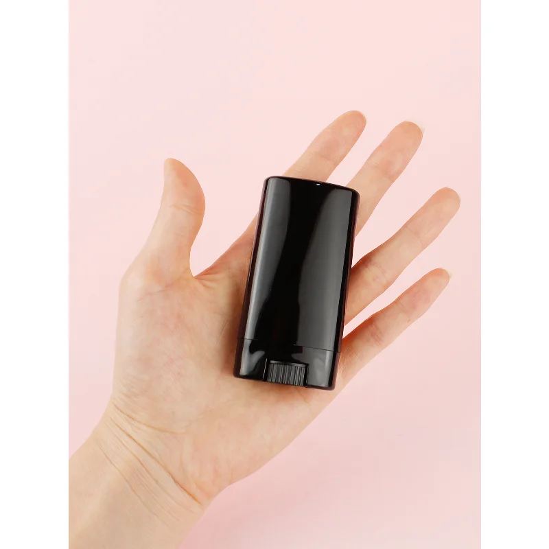 20/30/50 pz 5ml 15ml tubi di balsamo per le labbra vuoti contenitori di deodorante di profumo nero di plastica tubi di rossetto cosmetico bottiglie