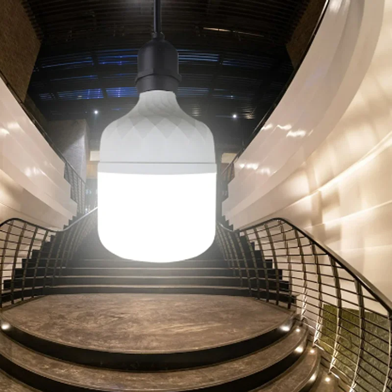 LED E27 Sound Sensor Lamp 5-30W Voice Contorl Lamp Stair Corridor Hallway Light AC220V Cold White Motion Sensor 6500K Light