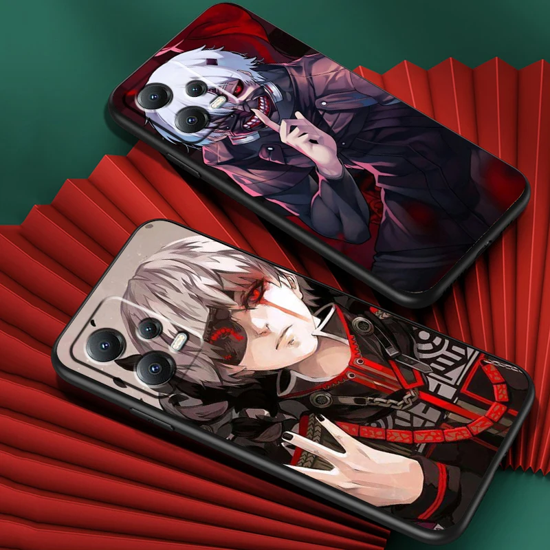 T-Tokyo Ghoul Cool Cute For Xiaomi Redmi Note 13 12R 12 12S Turbo 11 11T 11S 10 10S Pro Plus 5G Black TPU Phone Case