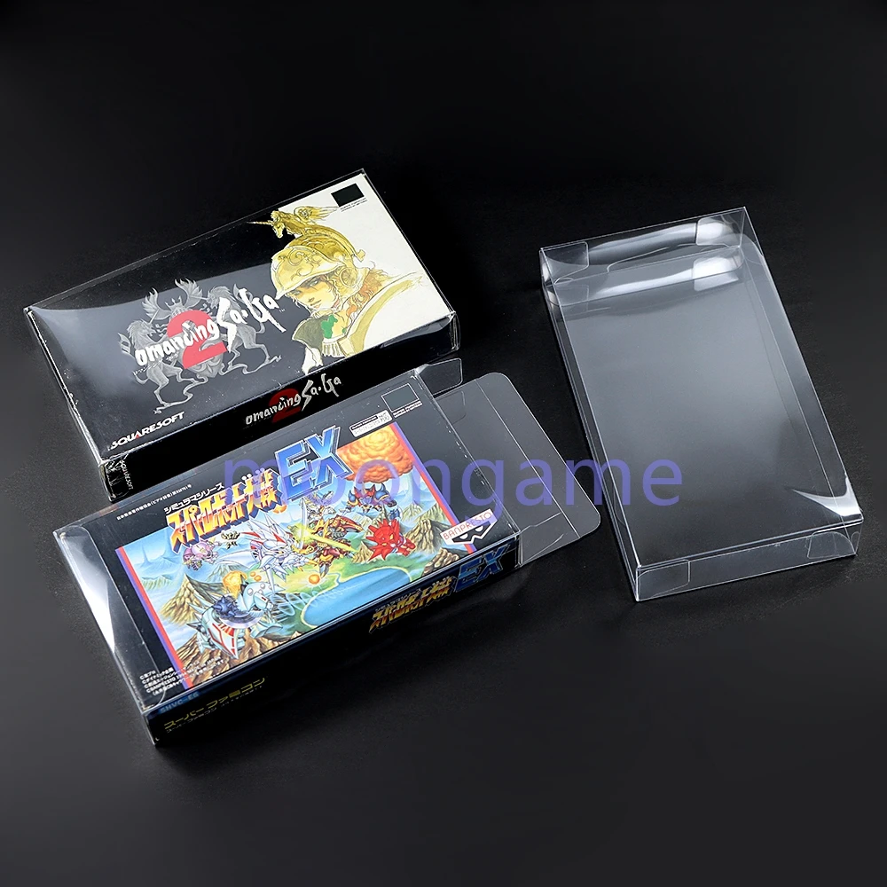 10 قطعة صندوق PET نسخة JP لتخزين حامي SFC صندوق ألوان مجموعة عرض صندوق شفاف #6