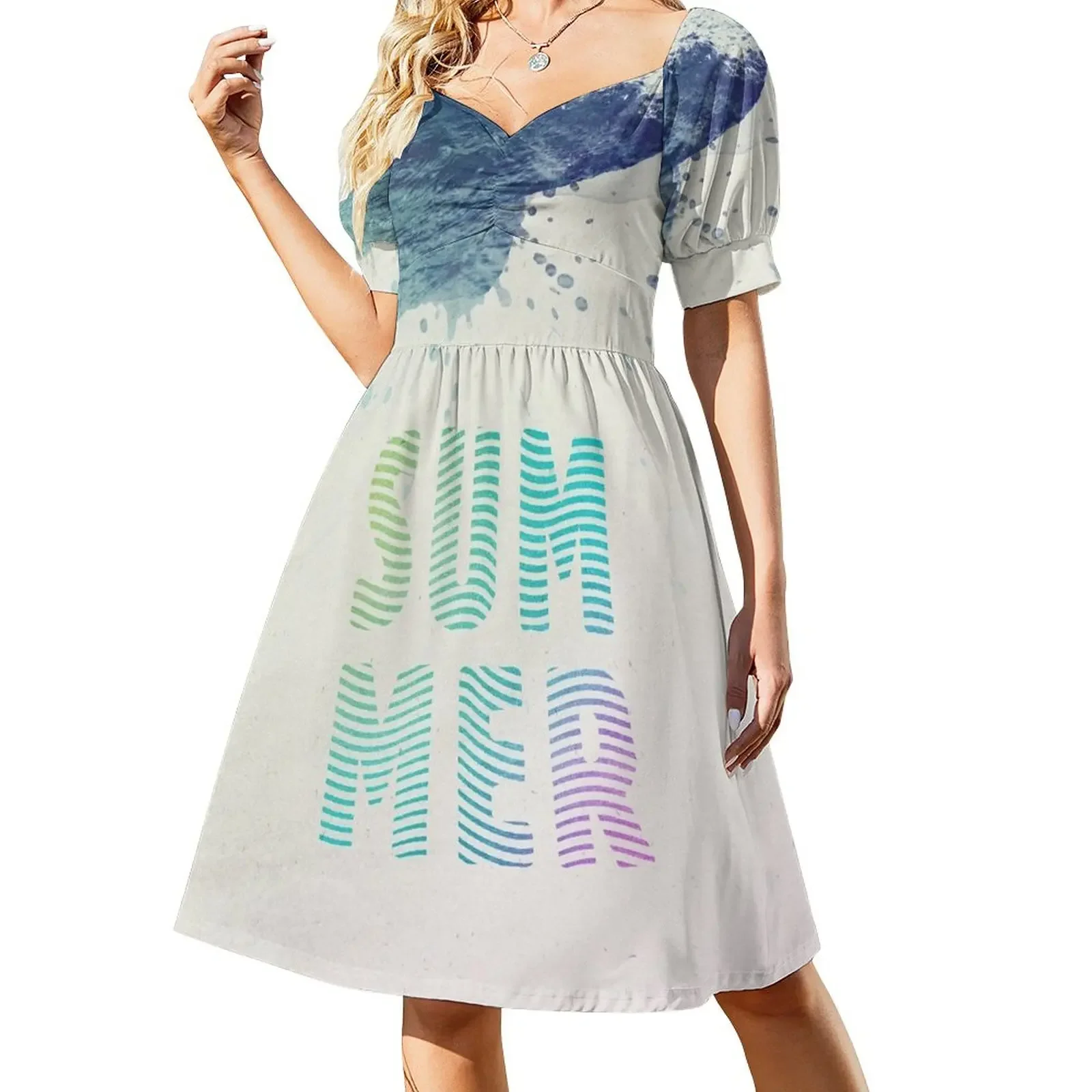 

SUM MER Short-Sleeved Dress elegant dress summer dress woman 2025 trendy women's luxury party