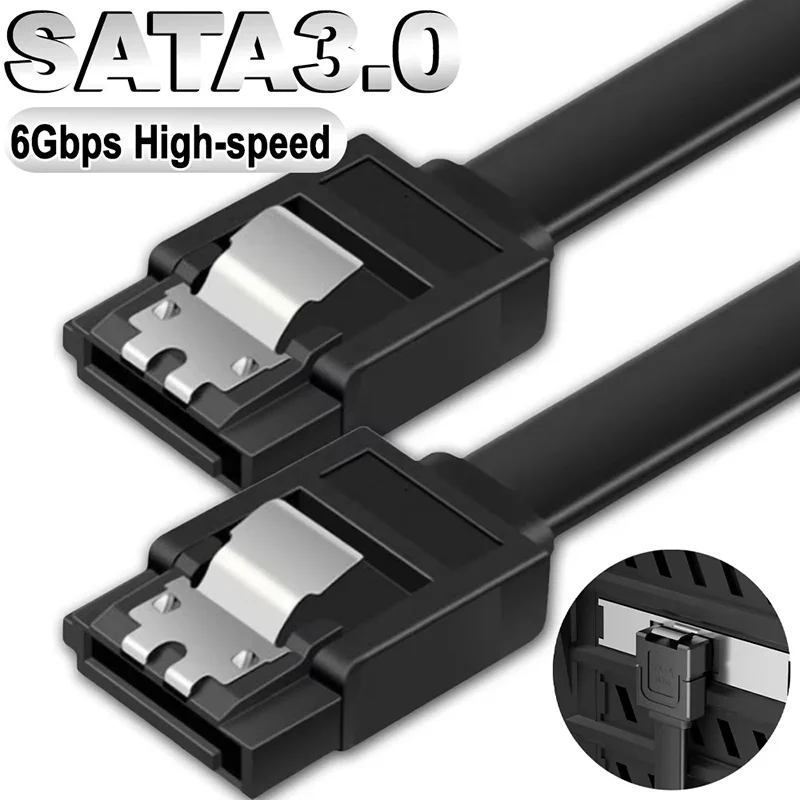Straight Bend HDD SSD Cable SATA III Cable Super Quick Transfer Wire SATA Cable For CD Driver Writer HDD Hard Disk Cable Cord
