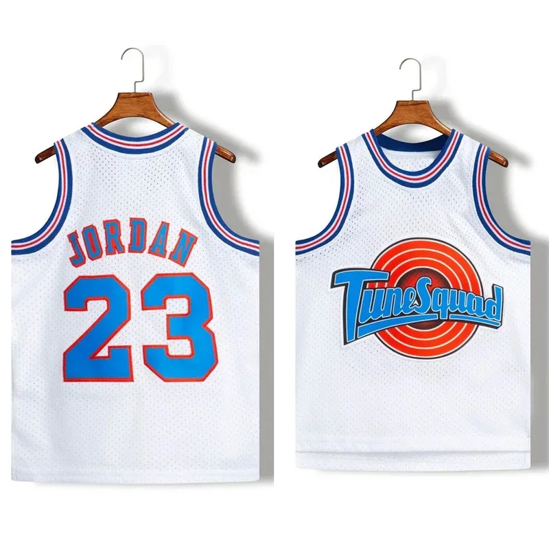 Disfraces de cosplay de película Space-Jam Tune-Squad #   23 #   1 BUGS #   10 LOLA #   22 Murray Bunny camiseta de baloncesto para niños cosida Nu