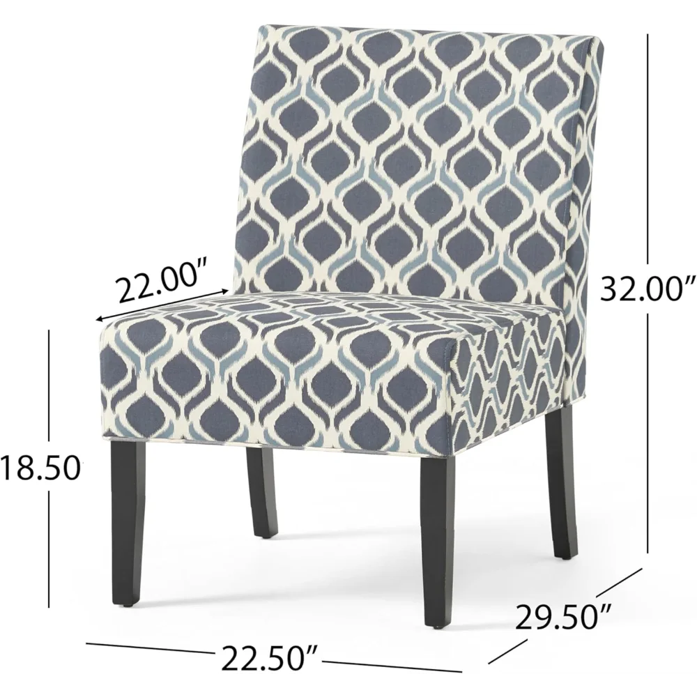 

Kassi Fabric Dining Chair, Blue / Navy