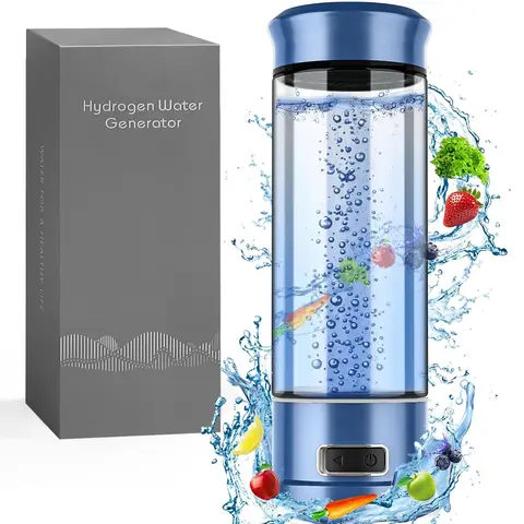 Taza de agua de oxígeno y hidrógeno rico, botella de agua de hidrógeno SPE PEM, ionizador de doble cámara, generador de agua de hidrógeno para el cuidado de la salud