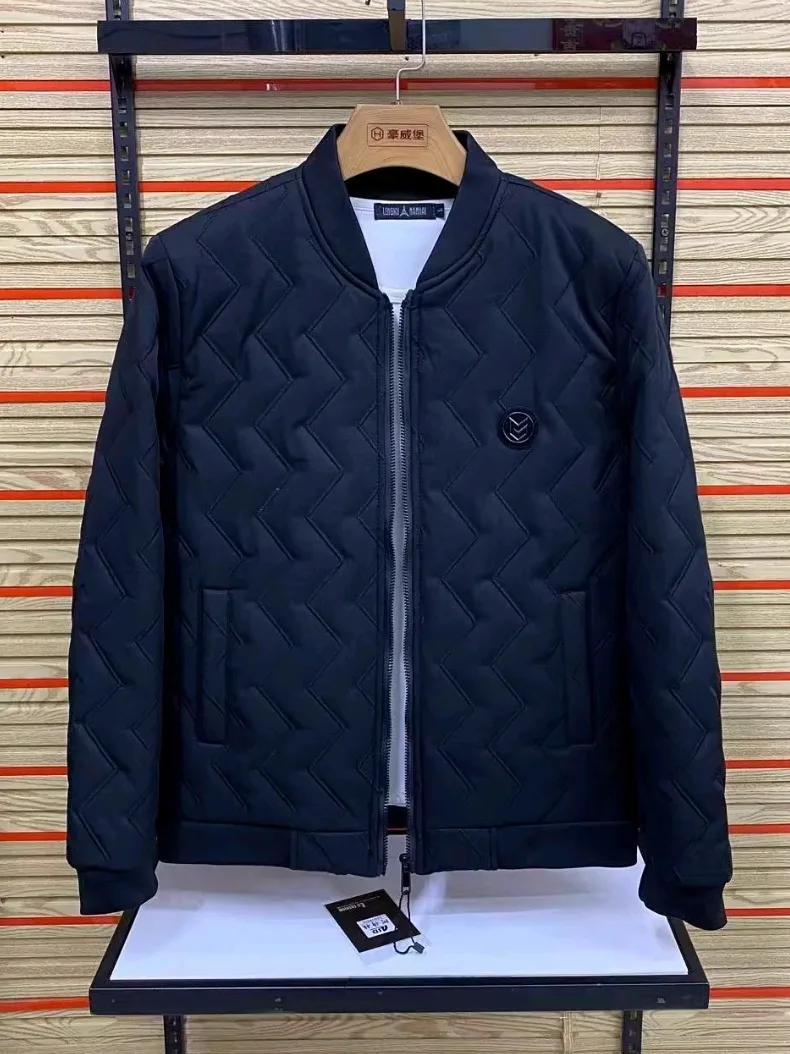 

Мужская осенняя куртка с воротником-стойкой, новинка, высокое качество, модная, универсальная, приталенная, с длинными рукавами, на молнии