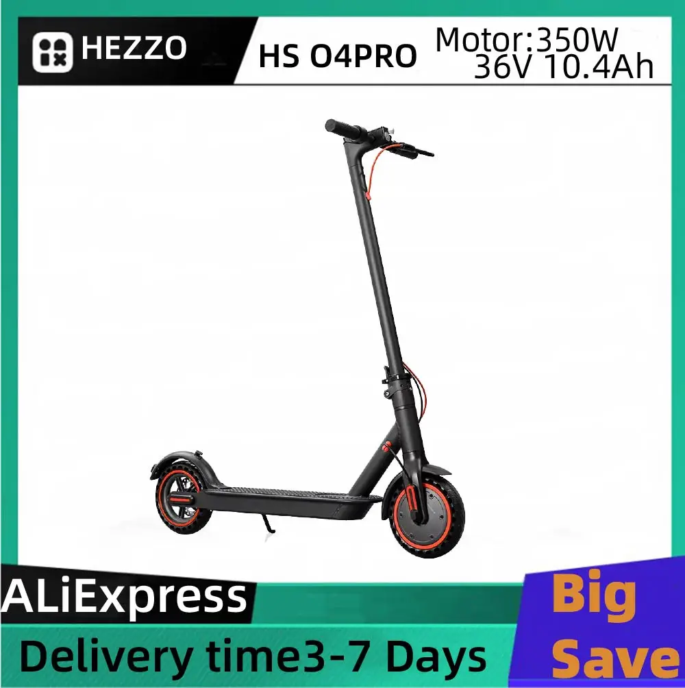 

HEZZO SH O4PRO Adult E-scooter 350W Motor 36V 10.4Ah Battery Folding Electric Scooter 8.5 Inch Tire City Highway Escooter APP
