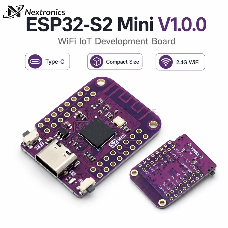 1/3/5PCS ESP32 S2 Mini V1.0.0 WiFi IoT Board ESP32-S2FN4R2 4MB Flash 2MB PSRAM MicroPython Arduino Compatible