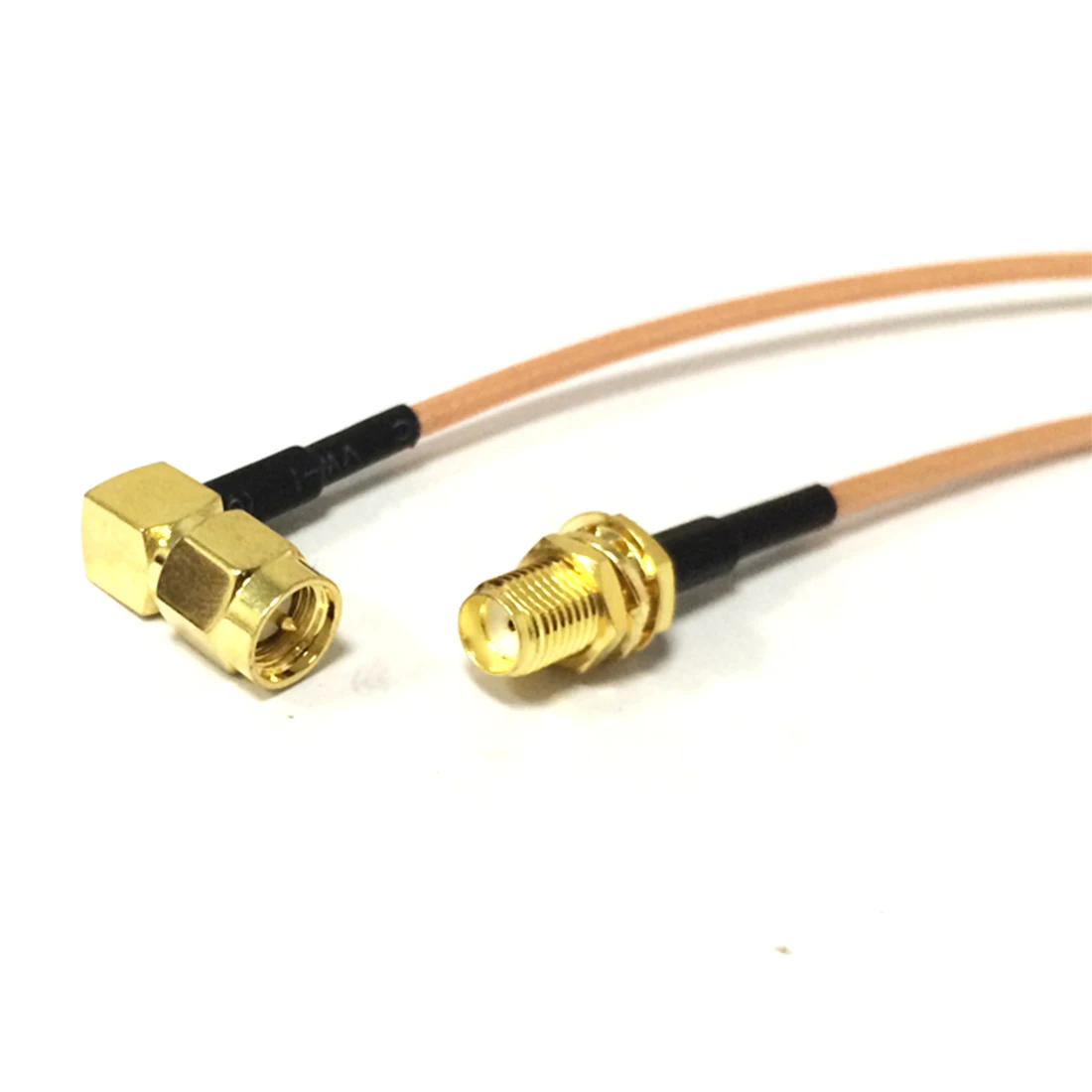 1PC Wireless Modem Extension SMA  Female  Jack  Nut To SMA   Male  Plug  Right  Angle RG316 Cable Adapter 15CM/30CM/50CM/100CM