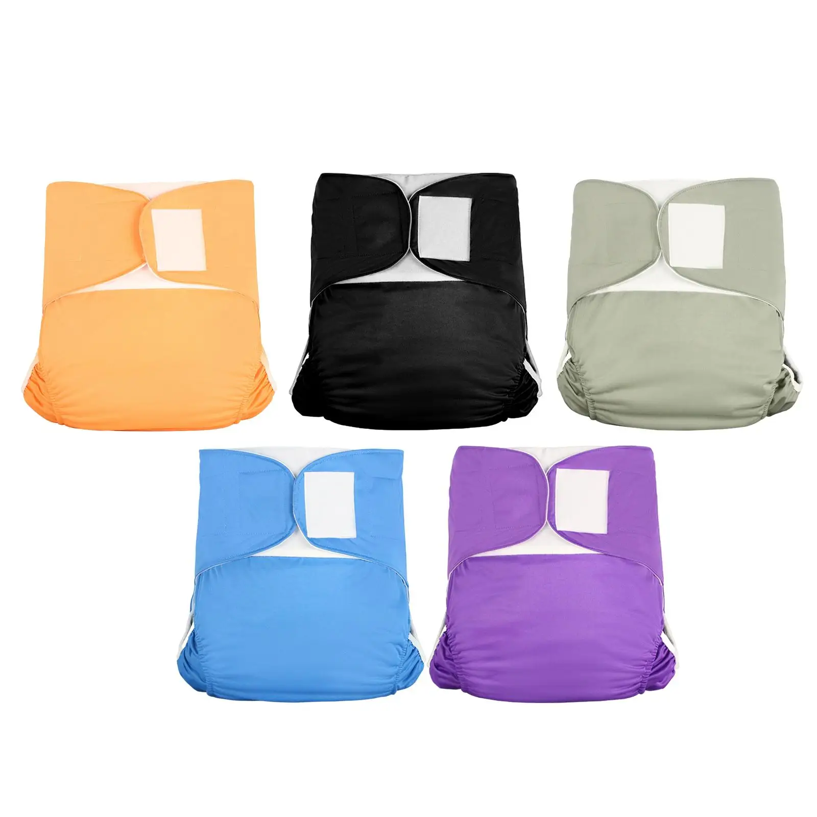 

Adults Cloth Diaper Pants Washable Adjustable Sticker Design Elastic Pul Adult Nappy for Elders Disabled Incontinence Care Old