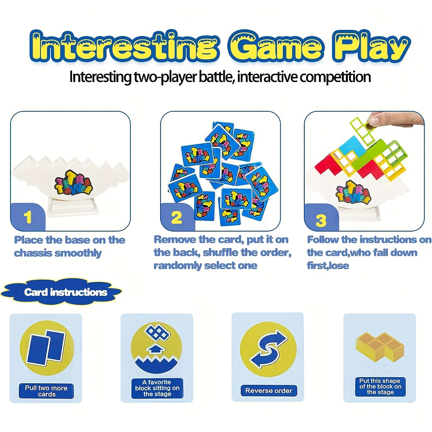 スタッキング楽しいデスクトップおもちゃ、バランスブロック、家族ゲーム、集まり、旅行用のバランスタワーゲーム、楽しいパーティーゲーム