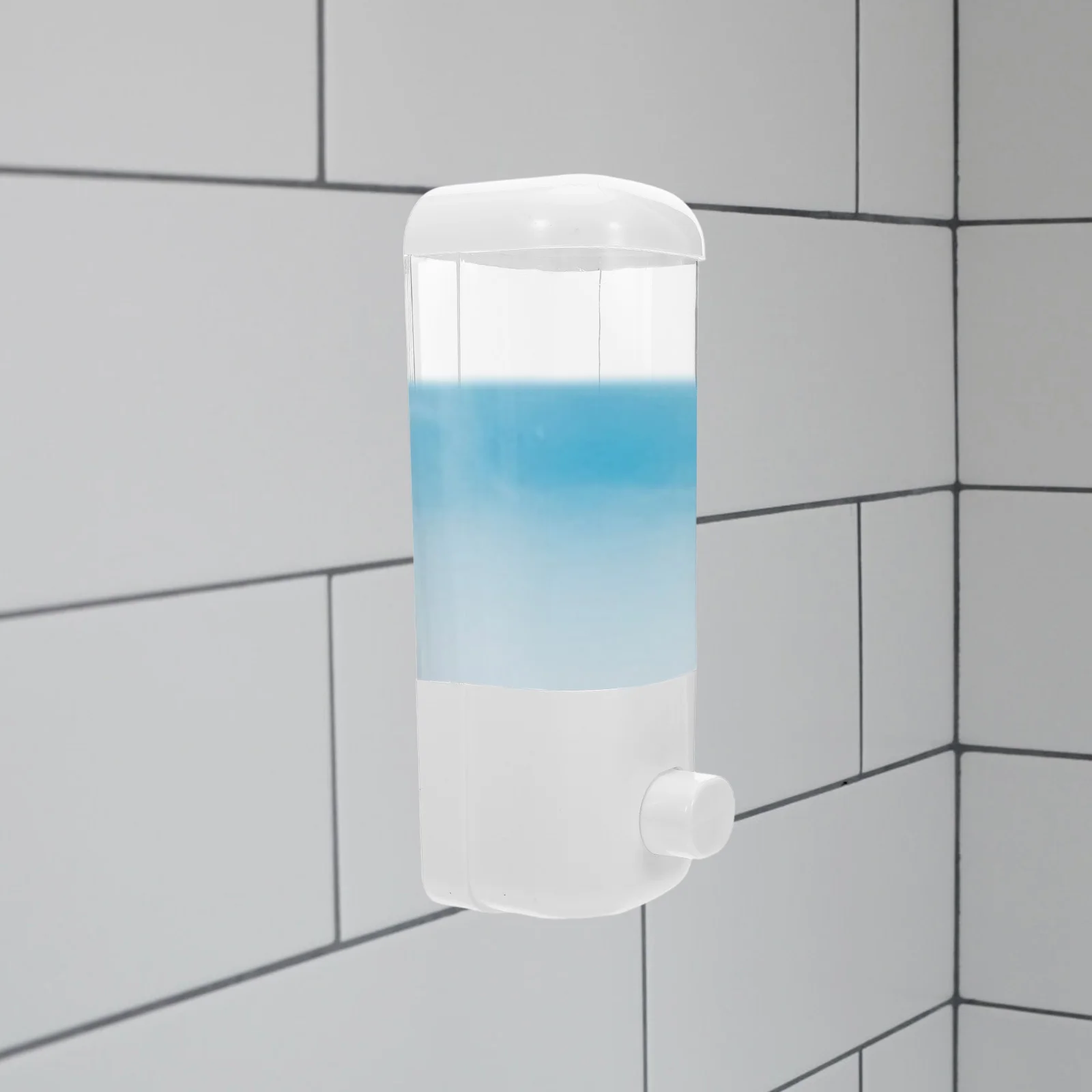 

2Pcs 500Ml Wall Hanging Type Hand Soap Dispenser Long Use Time Anti-Rust Plastic Material Suitable for Home Hotel Restaurant