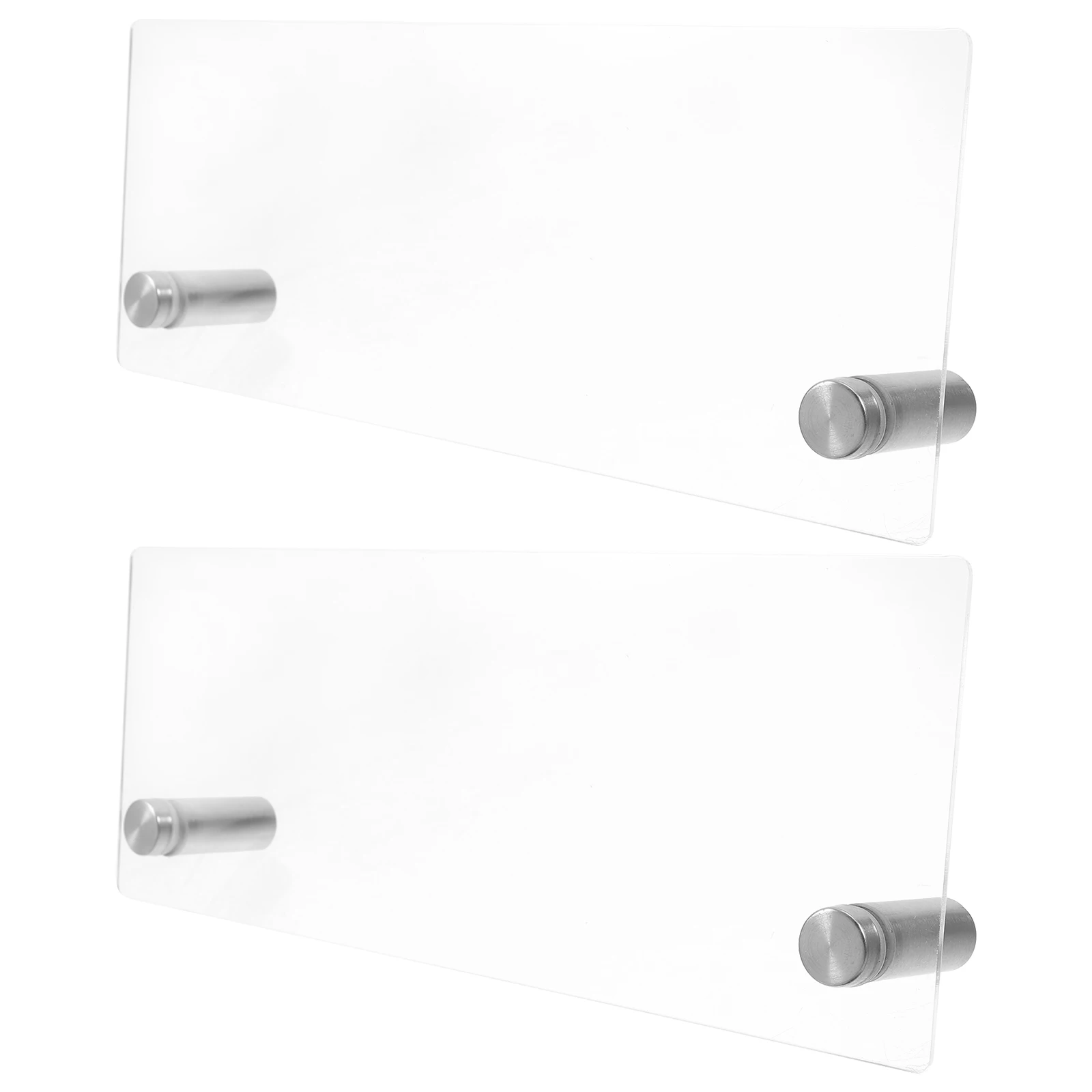 

2pcs Office Desk Rack Business Nameplate Display Stand Sturdy Name Card Holder For Desk Easy Install Clean