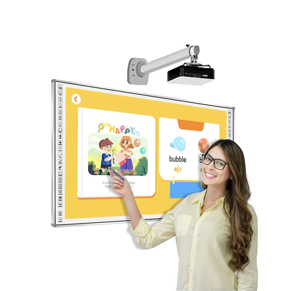

Multi Touch Portable Smart Tableau Blanc Electronic White Board 82-102Inch Interactive Digital Whiteboard For Schools Classroom