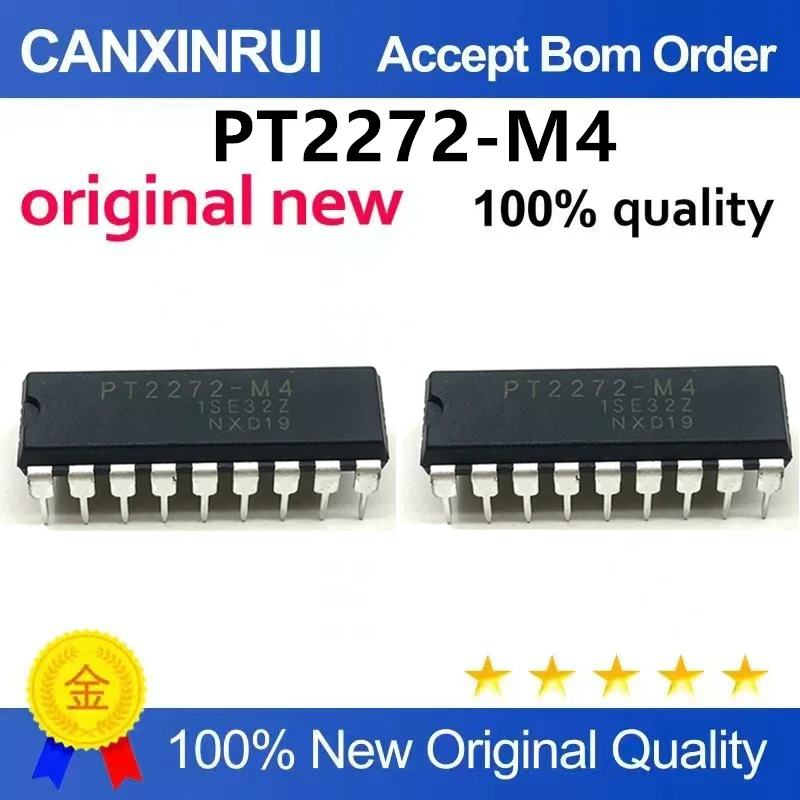 （5pcs-10pcs）Brand new original PT2272-M4 direct insertion DIP18 remote control transmitter chip