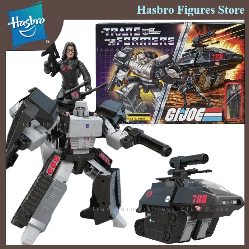 HASBRO Transformers Evil Decepticon Megatron H.i.s.s. Tank and G.i.joe. Baroness Set Action Figure Model Collection Toy Gift