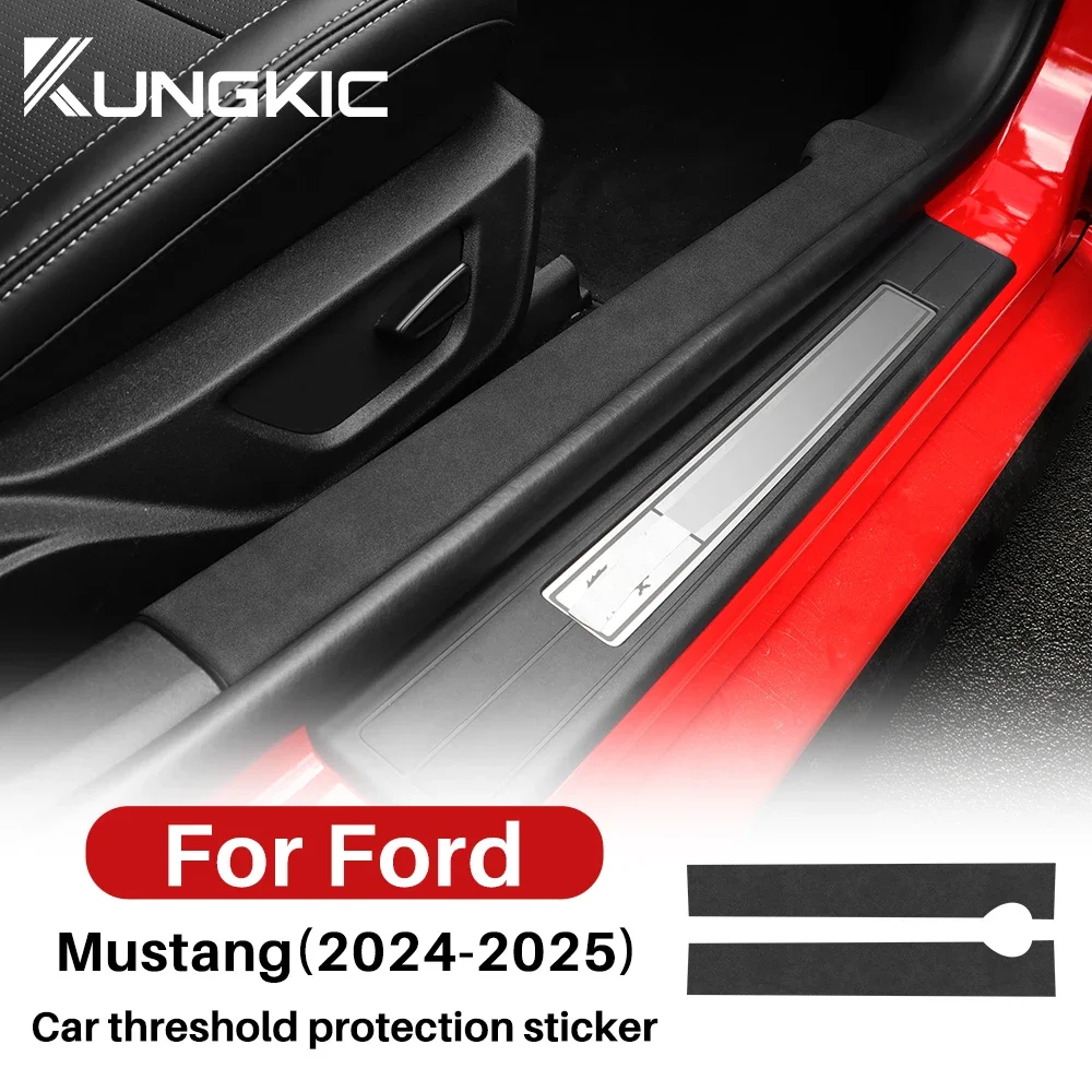 

Threshold Door Anti Scratch Tape for Ford Mustang 2024 2025 Protective Strip Anti-kick Protect Film Interior Sticker Accessories