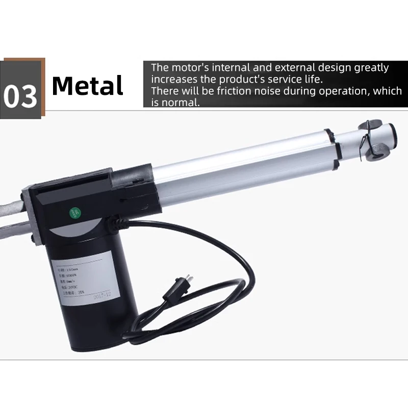Imagem -06 - Industrial Alternativo Push Rod Motor Atuador Linear Telescópico Rod Motor Reclinável 6000n 30 mm 50 mm 100 mm