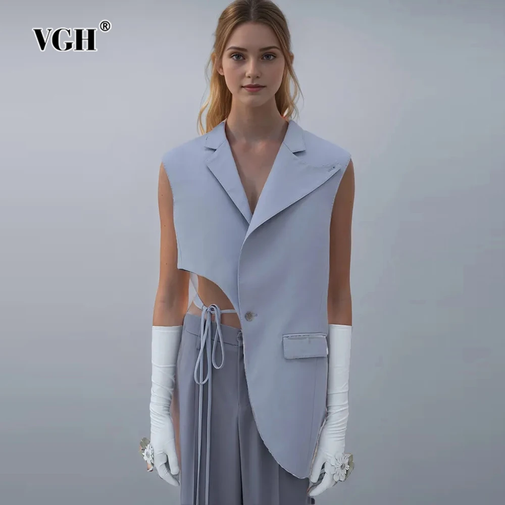 

Женский жилет с V-образным вырезом, без рукавов