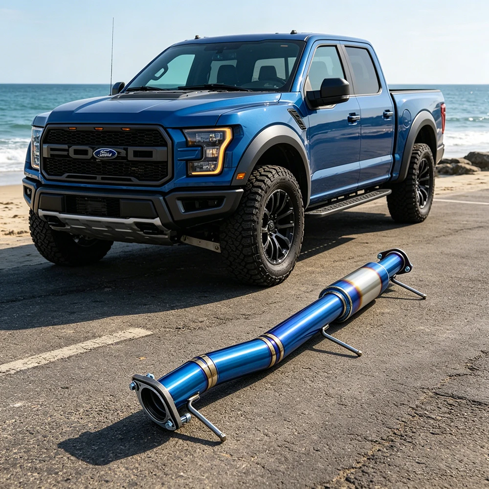 

High-performance lightweight Titanium exhaust front pipe for Ford Ranger 2.3T 2018-2026 titanium material exhaust front section
