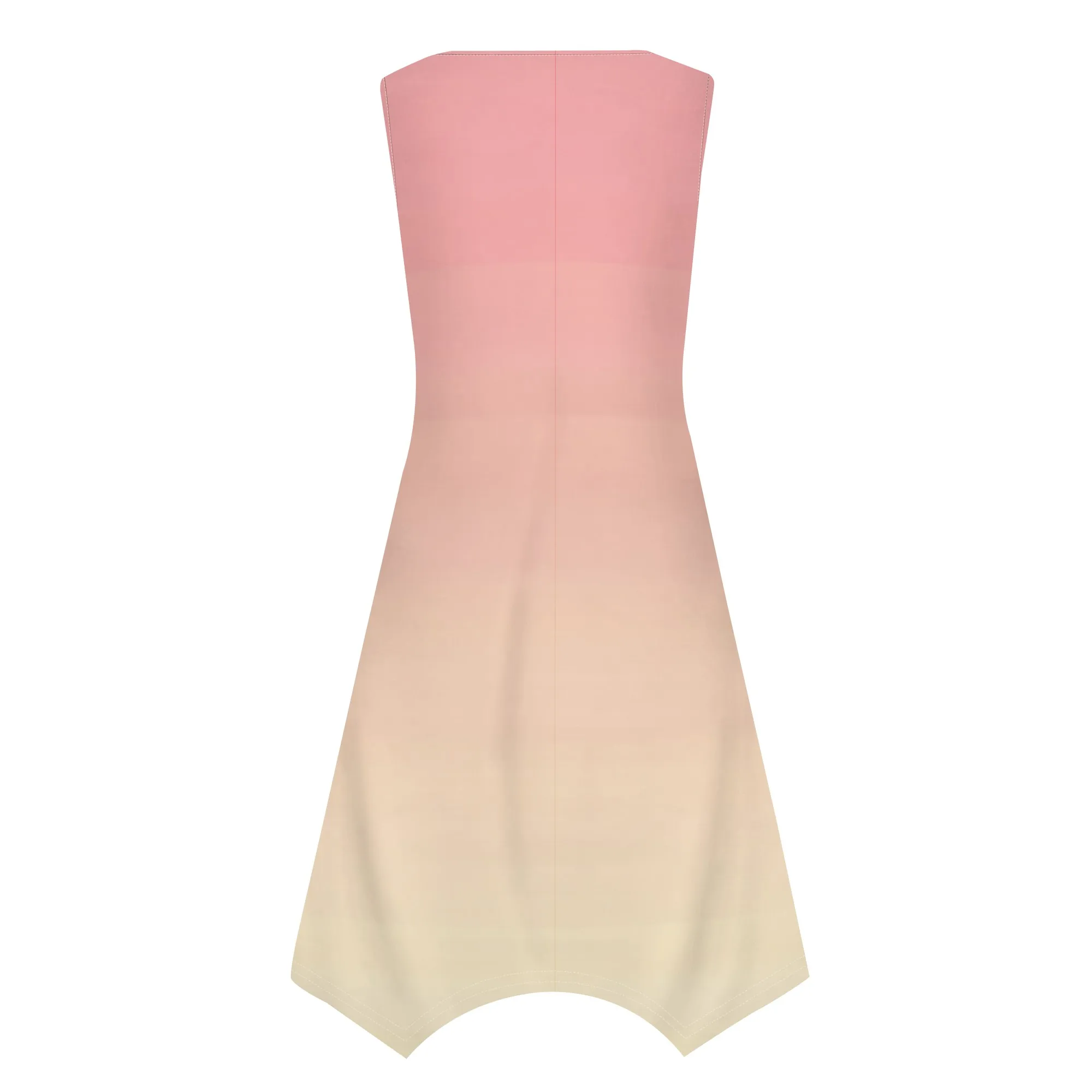 Abiti estivi midi da donna 2025 Abiti da spiaggia per le vacanze Abito casual ampio senza maniche Abito fluido alla moda