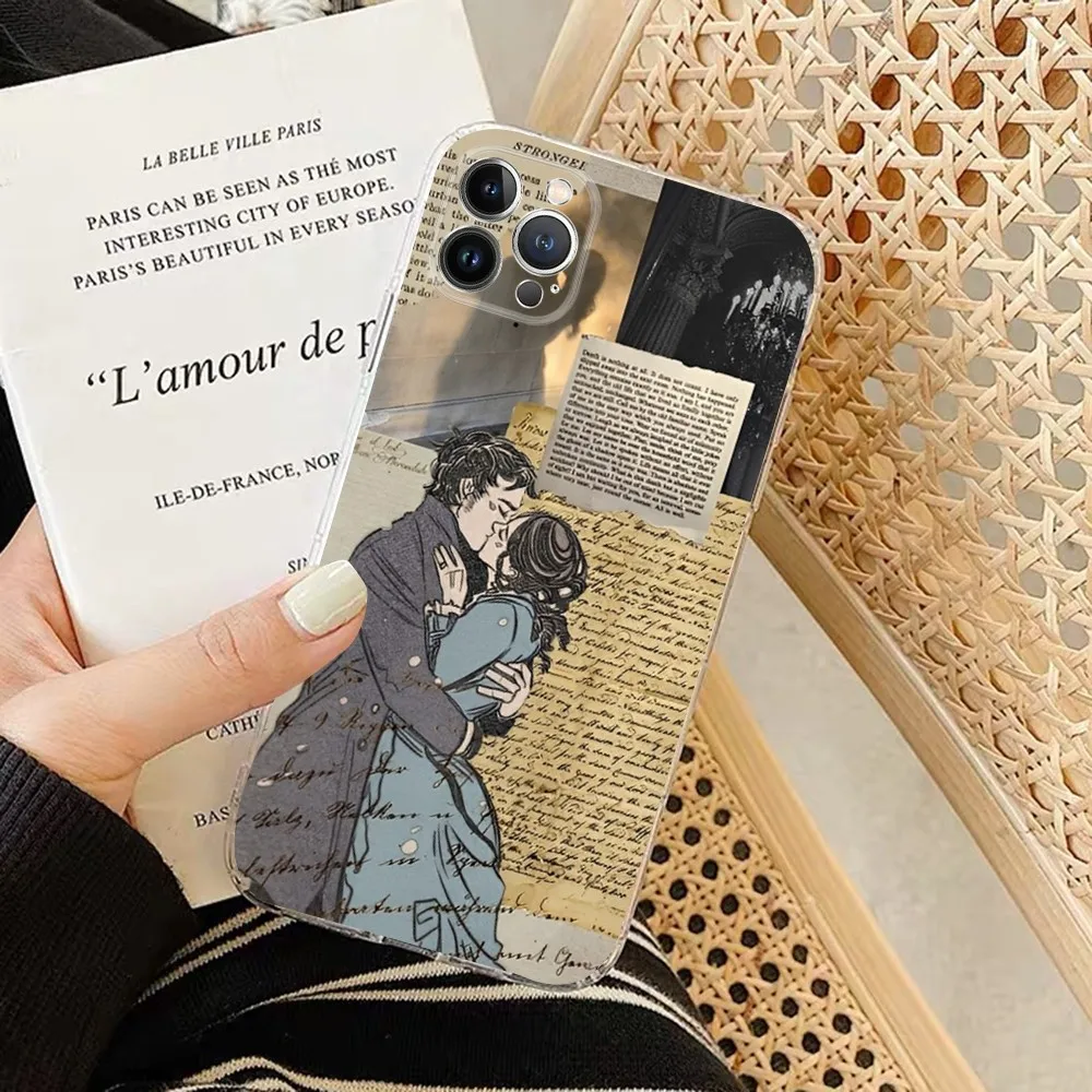 Etui na telefon Pride And Prejudice Jane Austen do iPhone 15 14 11 12 13 Mini Pro XS Max Cover 6 7 8 Plus X XR SE 2020 Funda Shell