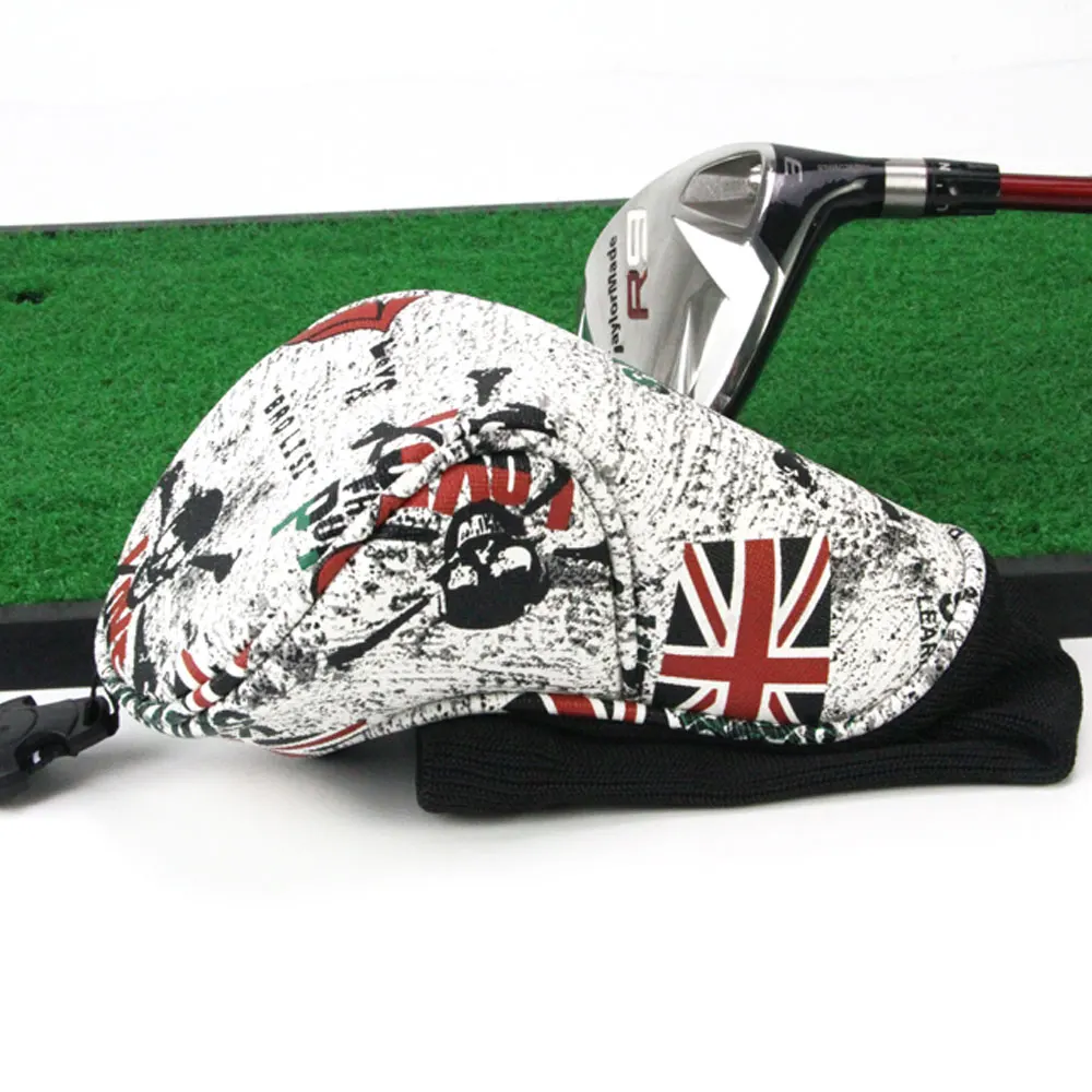 3Pcs/Set Golf Head Covers Driver 3 4 5 7 X Wood Headcovers Long Neck Knit Protective Cover Fairway Driver Club Accessories