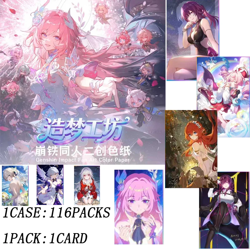 116 stks/nieuwe Honkai Star Rail Collectible A5 Size Kaarten Limited Edition Hot Koop Exclusieve Ontwerpen Folie Stempel