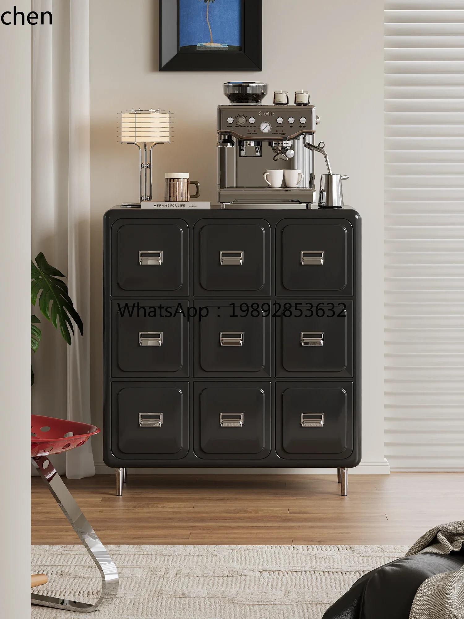 ZMLnine-chest cabinet household dining side cabinet living room sofa storage drawer cabinet
