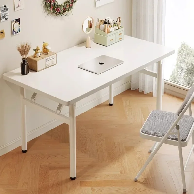 

Minimalist Folding Office Desks Portable White Designer Reading Computer Desks Unique Cute Mesa De Escritorio Office Furniture