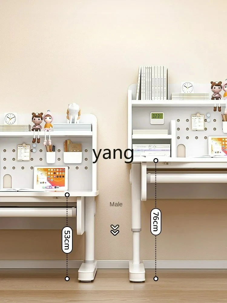 LTT Kinder-Studienschreibtisch, kleine Wohnung, Massivholz-Schreibtisch, Grundschüler, Schreibtisch, verstellbarer Tisch und Stuhl