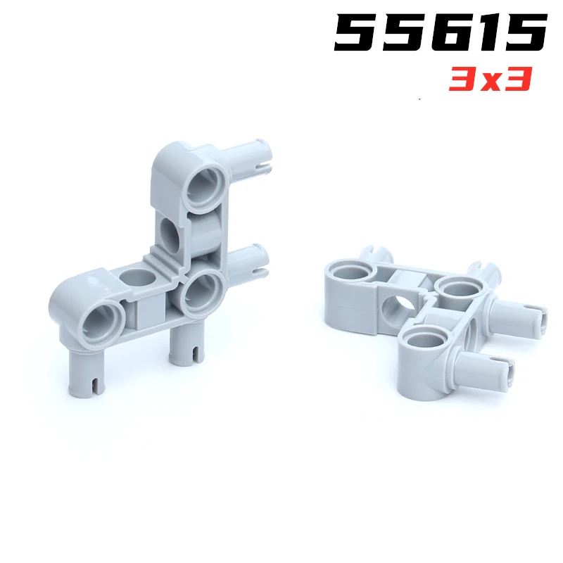 

Rainbow Pig MOC Parts 55615 High-Tech Pin Connector Hub Perpendicular 3 x 3 Bent Bricks DIY Building Blocks Particle Brain Toys